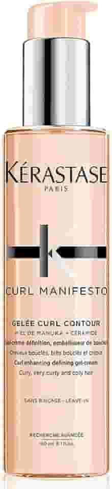 Kérastase Gel Curl Manifesto Gelée Curl Contour, Cabelos cacheados ou crespos, Definição de cachos, Mel de Manuka, Glicerina, Ceramidas, 150 ml