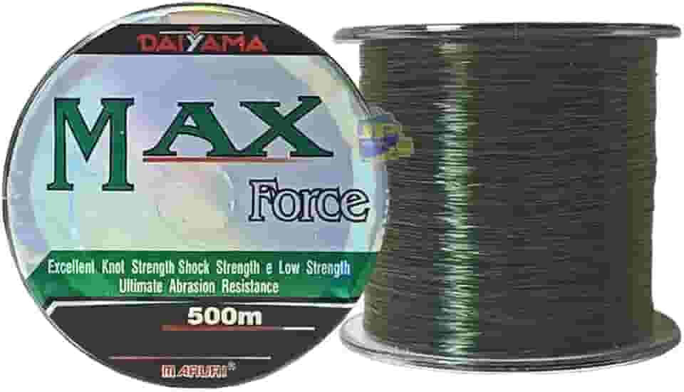 Linha de Pesca Monofilamento Maruri Max Force Verde Musgo 2.0 0.23mm 12 Lb 500m