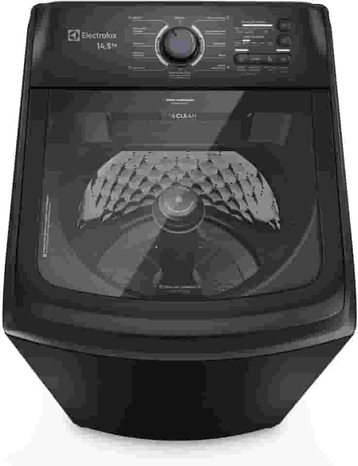 Electrolux Máquina de Lavar Electrolux 14,5kg Preta Efficient Cesto Inox, Jet&Clean e Filtro Fiapos (LEP15) 220V