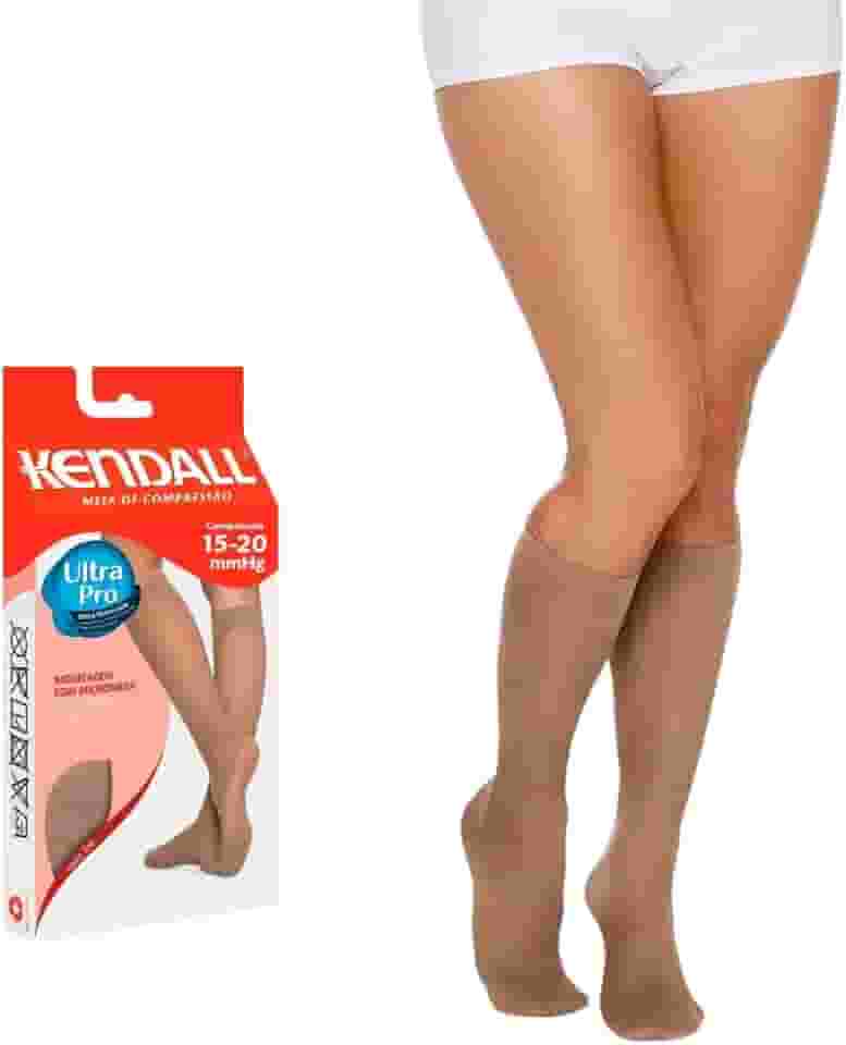Meia de Compressão Kendall 3/4 15-20mmHg com ponteira 1671