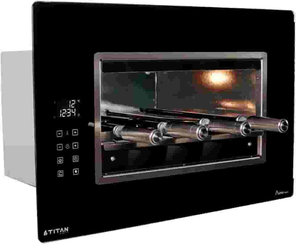 Churrasqueira Elétrica de Embutir para 4 Espetos Prime Touch 220V Titan