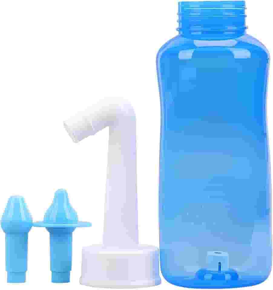 Kit Lavagem Nasal 300ml Premium – Garrafa Irrigadora Sinusal para Limpeza do Nariz, Rinite, Alergias e Congestão – Higiene Nasal Segura para Adultos e Crianças