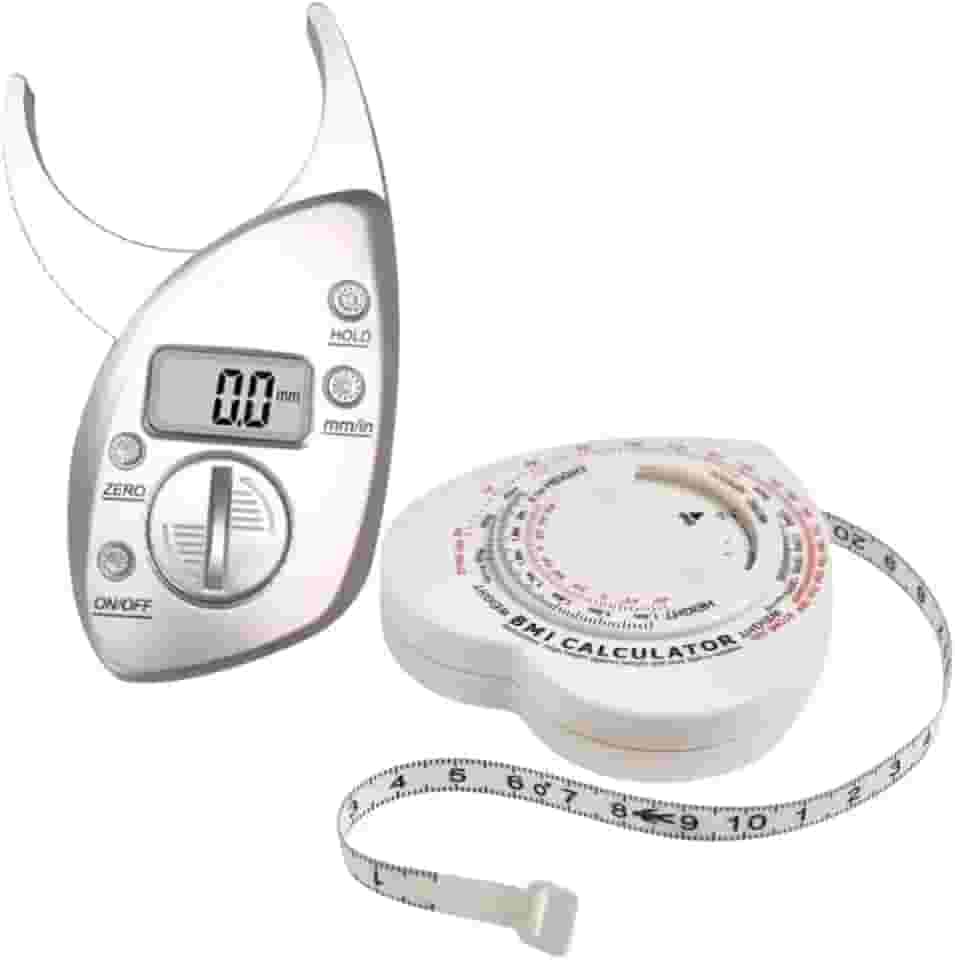 Adipômetro Digital + Fita Métrica Corporal | Ideal para Avaliação Física e Controle de Gordura Corporal
