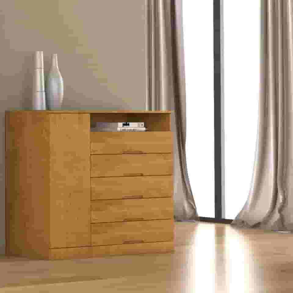 Cômoda 5 Gavetas 1 Porta Portugal Made Marcs