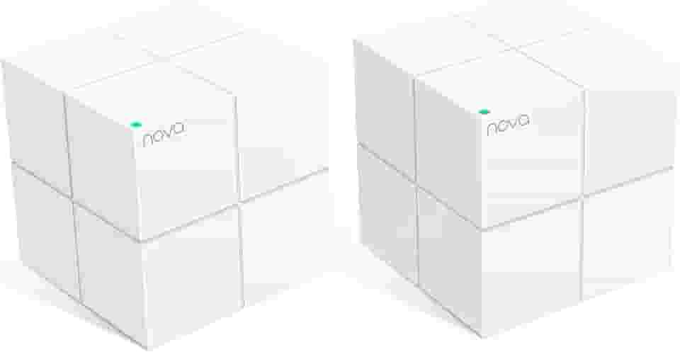 Sistema WiFi Mesh Tenda Nova MW6 - Cobre até 370 m² - Sistema WiFi Mesh AC1200 para toda a casa - Rede Gigabit de banda dupla para 90 dispositivos - Pacote com 2