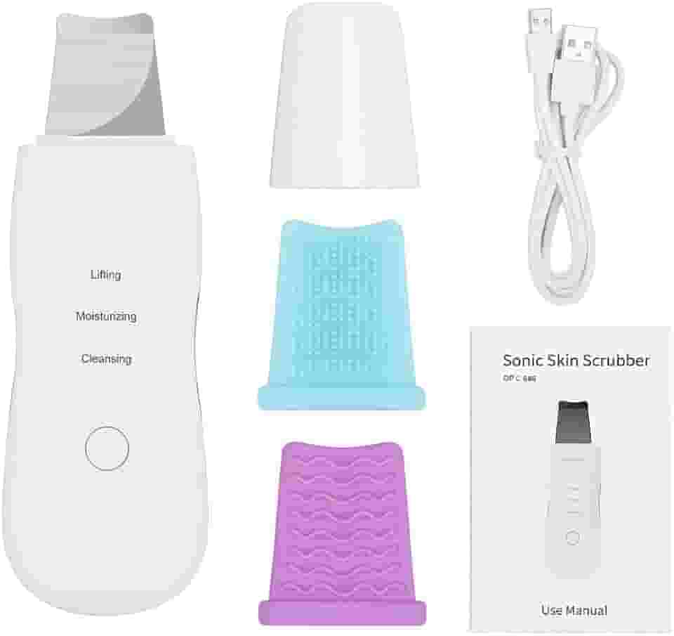 Peeling Ultrassônico Facial Limpeza Poros Acne Cravos 2 Em 1