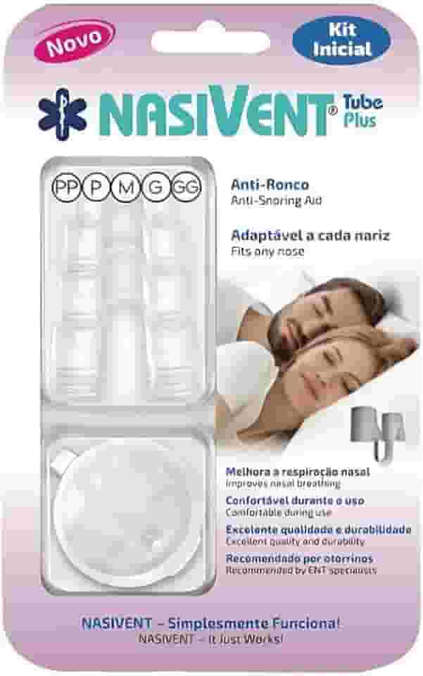 NASIVENT PREMIUM - Anti-Ronco - Dilatador Nasal - Kit Inicial com 5 Tamanhos - Inovação única de trava patenteada - Em silicone medicinal de altíssima qualidade (Kit Inicial - 5 pares)