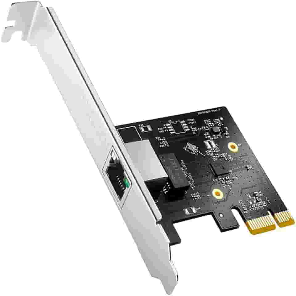Placa De Rede PE25 2.5gbps Pci Express, Adaptador Pcie Gigabit 2.5gbase-t Nic Rtl8125, Wake On Lan, Com Espelho Low Profile, Para Windows 11/10/server E Linux