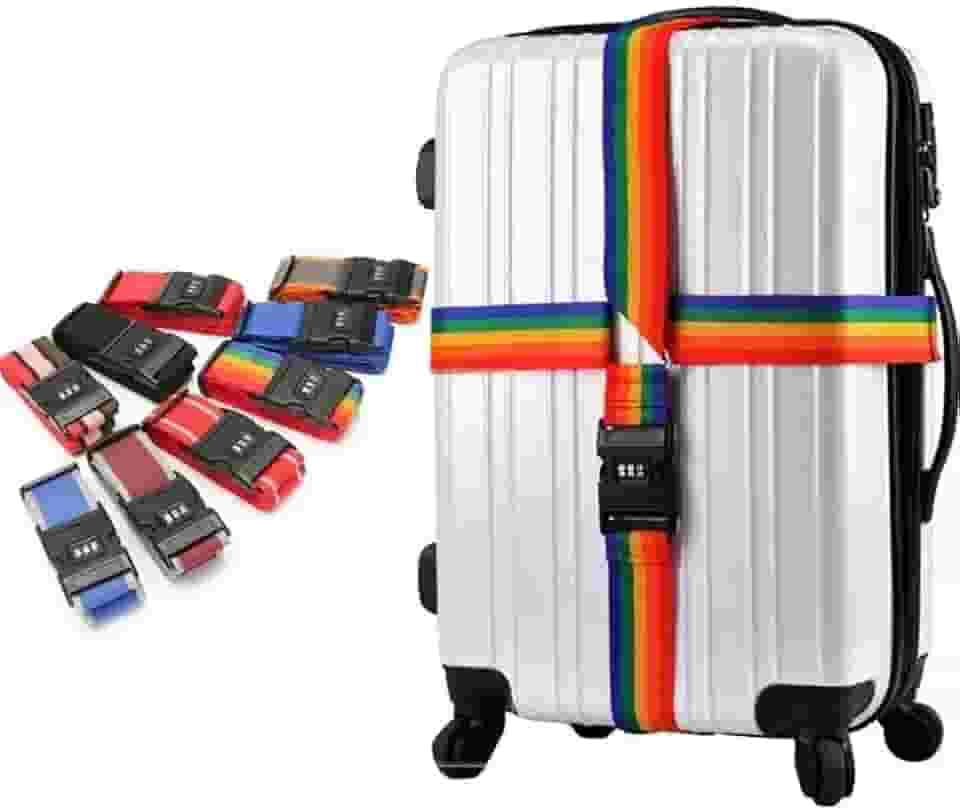 Cinta de Proteção para Mala de Viagem com Segredo Código Ajustável