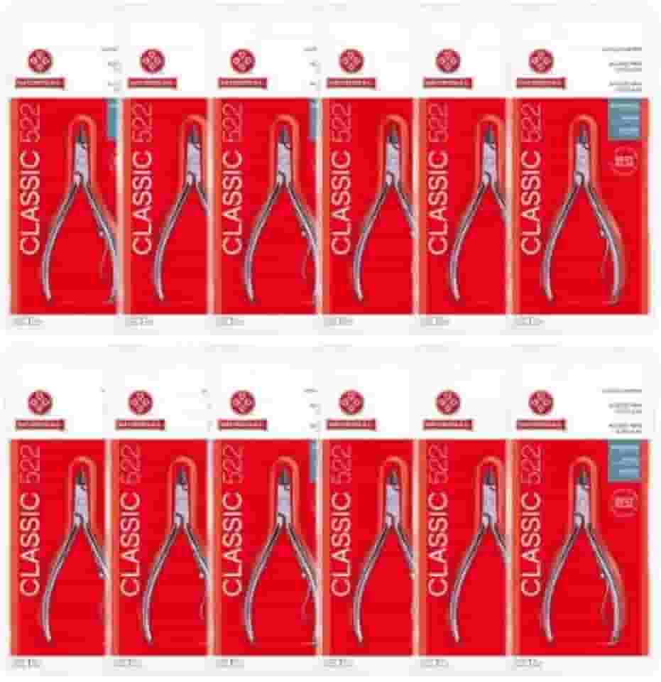 Kit 12 Alicates 522 Mundial Cutícula