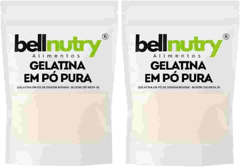 Gelatina Pura Natural Sem Sabor E Incolor 2kg Rica Em Proteina - Bellnutry Alimentos
