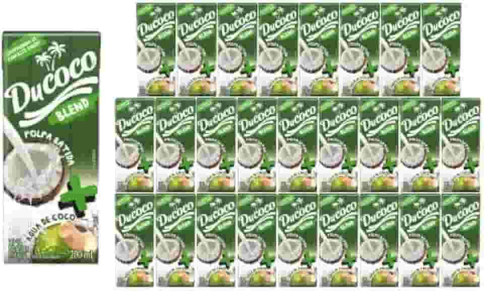 Água de Coco Blend Ducoco - Caixa de 27 Unidades - Cada unidade possui um Volume de 200 ml