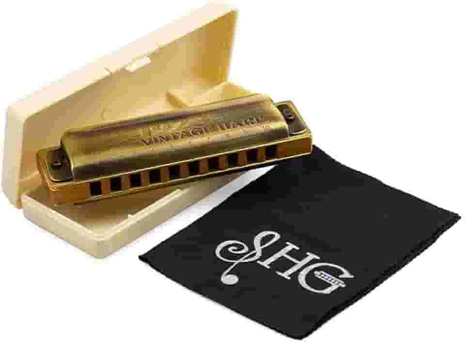 Gaita de Boca Diatônica Hering Vintage Harp 1020C em Dó