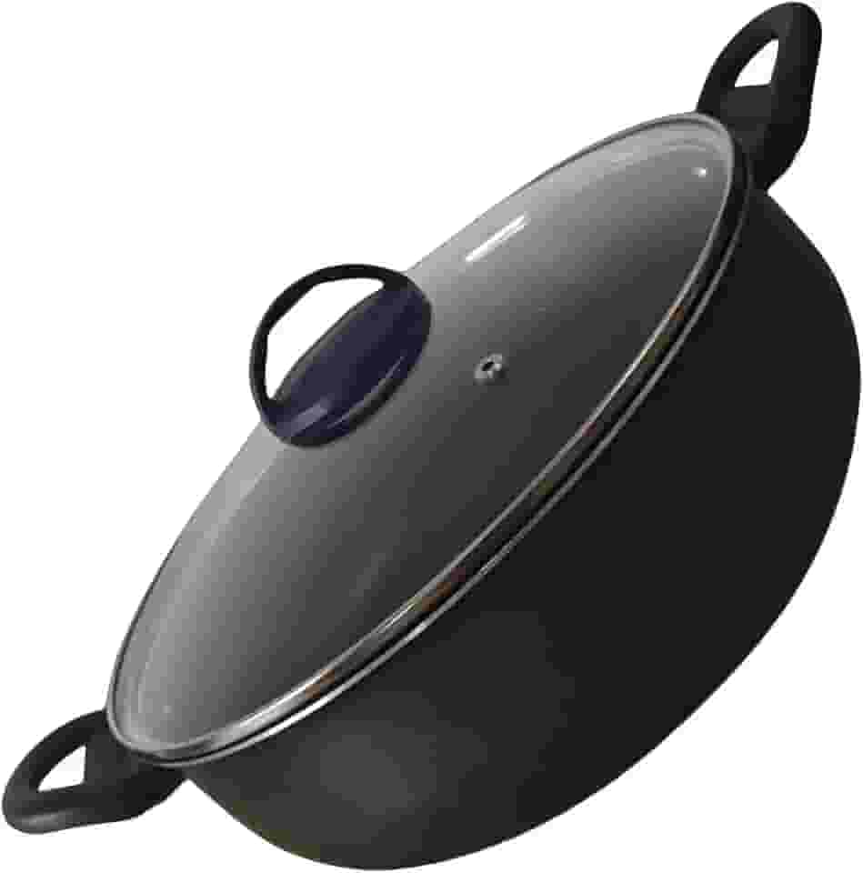 Frigideira Panela Paella Caçarola Wok Antiaderente 28 Cm