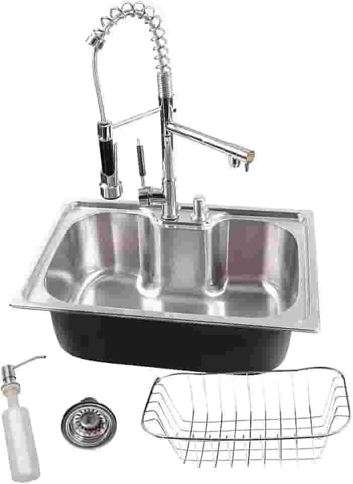 Kit Cuba Gourmet Cozinha Aço Inox 50x40cm E Torneira Gourmet