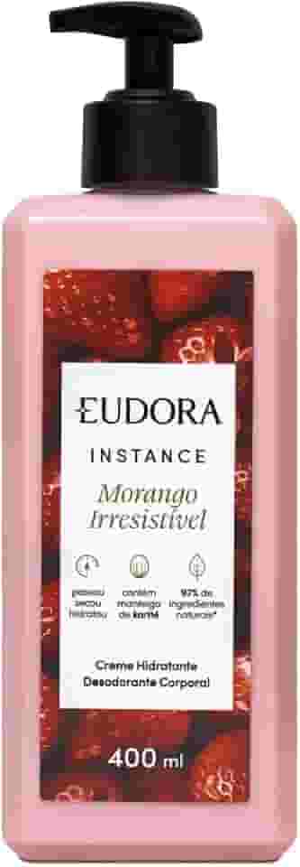 Eudora Instance Morango Irresistível Creme Hidratante 400ml