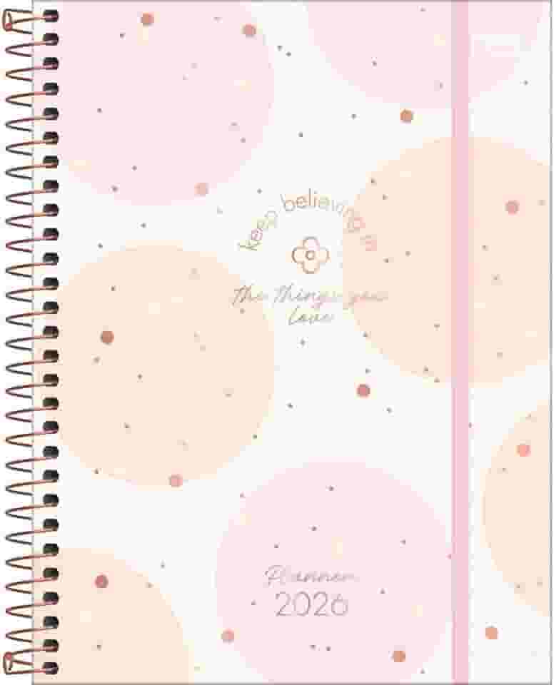Tilibra - Planner Espiral 17,7 x 24 cm Soho 90 G 2026 - Bolas Grandes
