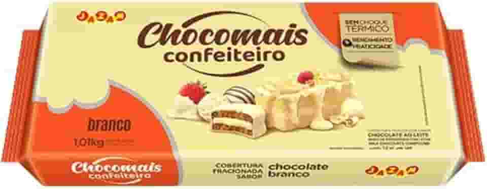 Cobertura Chocomais Confeiteiro Barra 1,01kg (1,01kg, Chocolate branco)