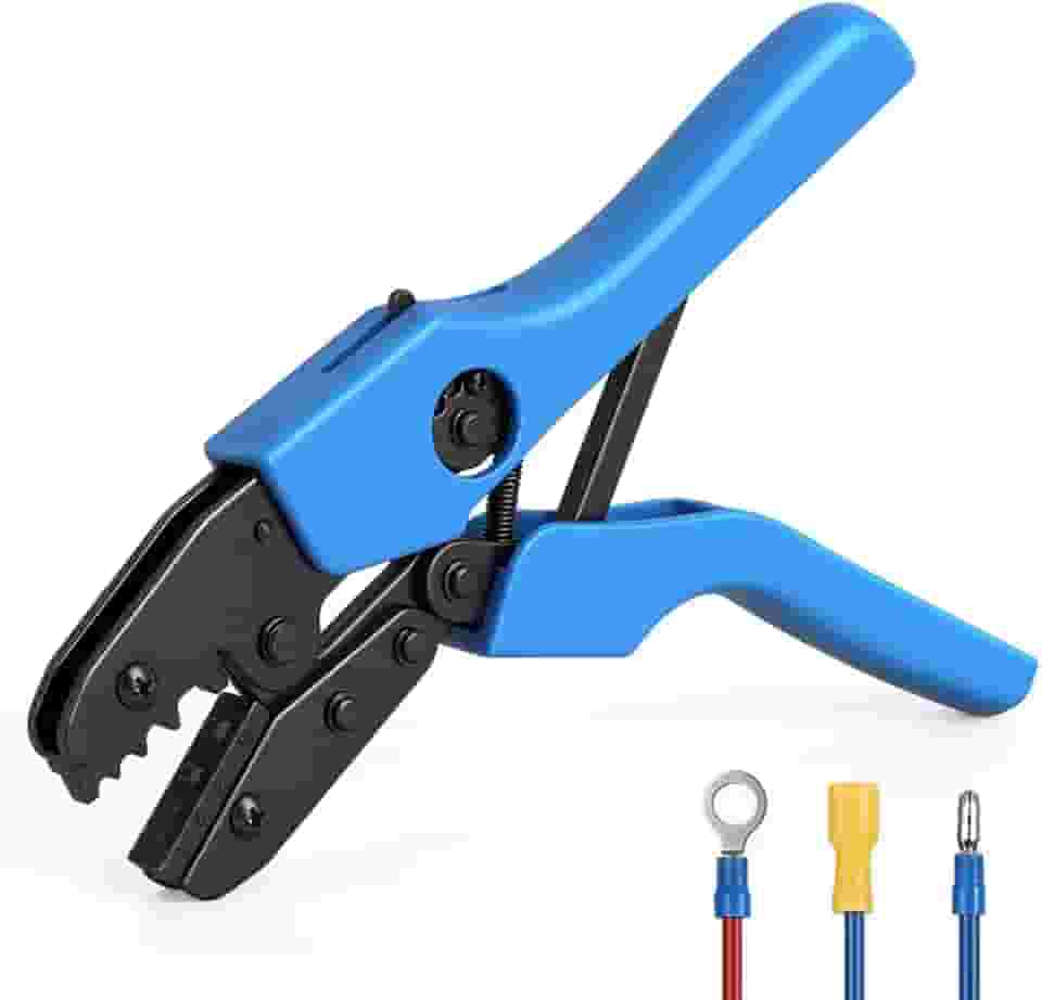 Alicate de Crimpar, Ferramenta de crimpagem para terminal não isolado, 1-10 mm², ferramenta de crimpagem de fios com catraca, crimpador de terminais de fios