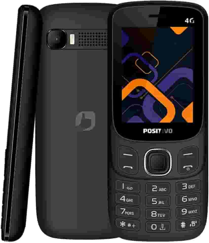 Celular Positivo P41 4G, Tela 2.4', 32MB RAM, Dual SIM, Rádio FM, Bateria 1000mAh - Preto