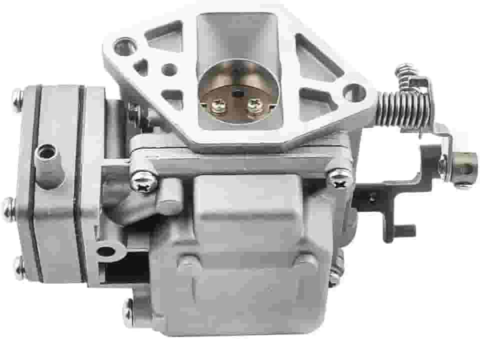 OVERSEE Conjunto de carburador externo 63V-14301-00 para motores de popa Yamaha 9.9HP 15HP 2 tempos, conjunto de carburador de carburador, conjunto de carburador de motor de barco, peças de reposição