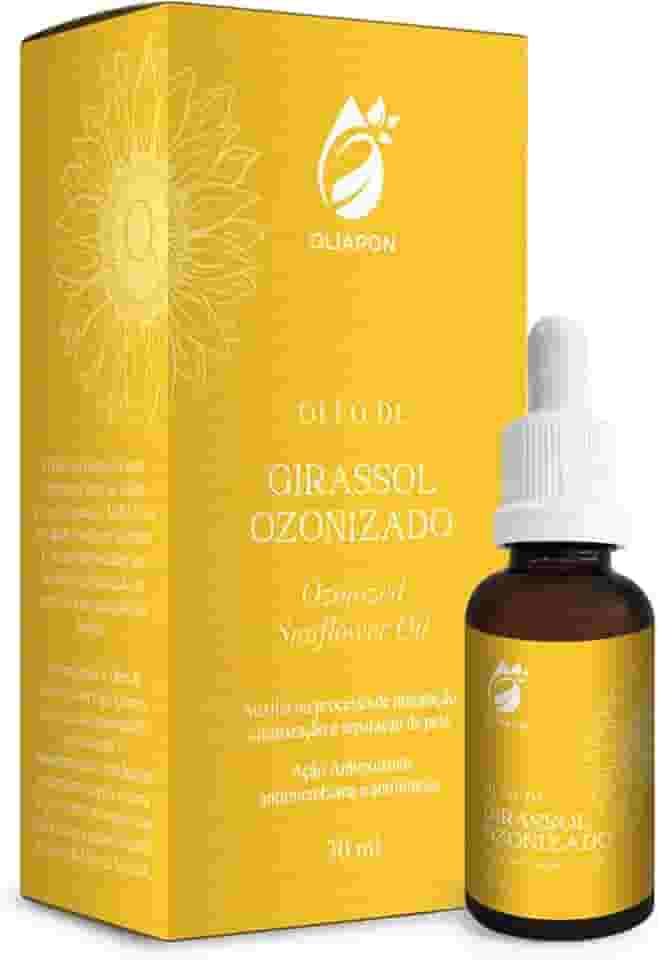 Óleo de Girassol Ozonizado 30ml Oliapon - Hidratação, Proteção e Cicatrização Natural para Pele e Cabelos (1)