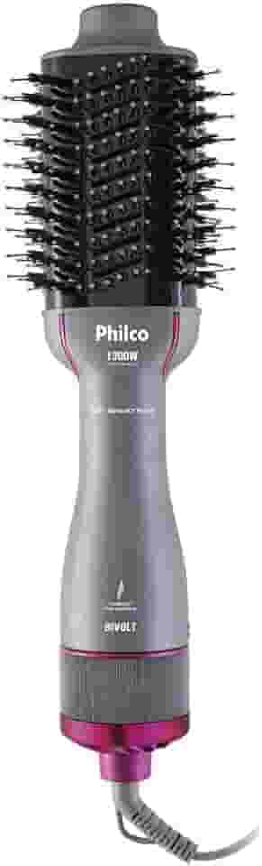 Escova Secadora PHILCO PES14 Soft 1300w Bivolt, Cinza