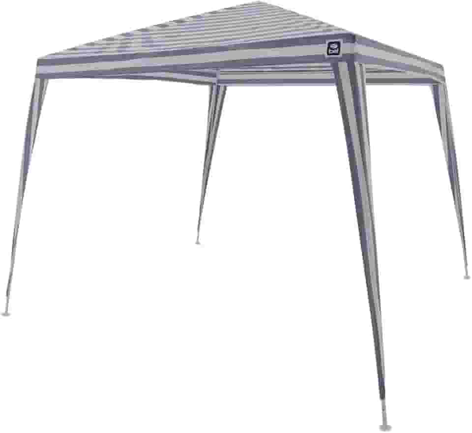 Tenda Gazebo 3 X 3 Polietileno - Listrado (azul/branco)