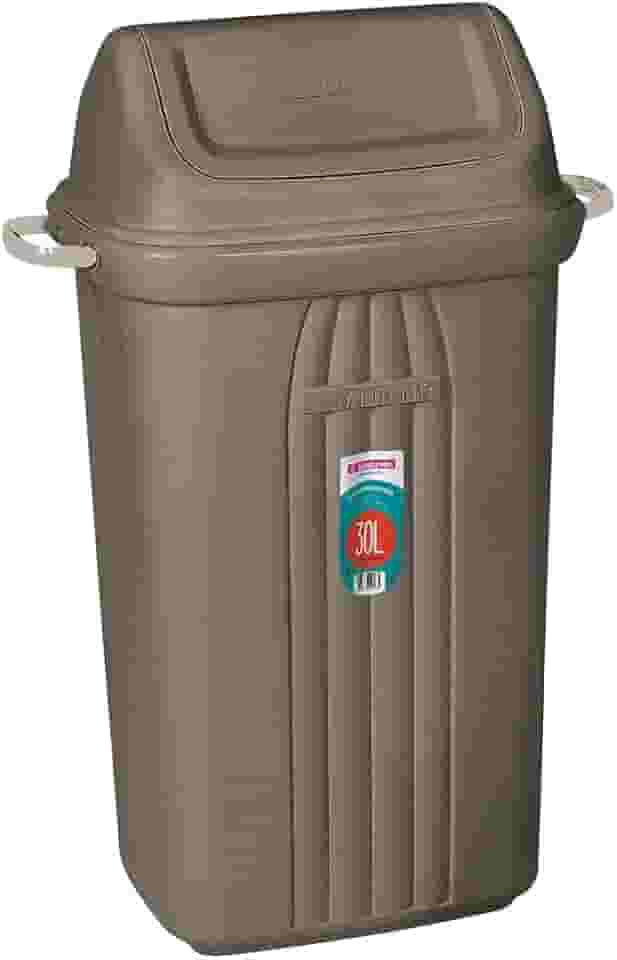 Sanremo - Lixeira Plástica Basculante de 30 Litros, Linha Casablanca