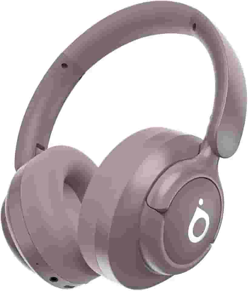 Basike Fone de Ouvido Bluetooth, ANC Cancelamento de Ruído Ativo Headphone Bluetooth 5.4 Headset com Microfone, Certificação Hi-Res Audio, 30 horas reprodução, LE29 (Rosa)