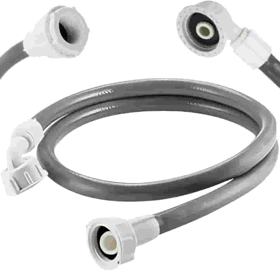 Mangueira Entrada Água Máquina De Lavar Universal 2m Metros Cinza | Ledmang