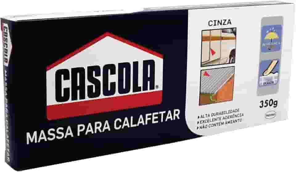 Cascola Massa para Calafetar, Cinza, 1x350g