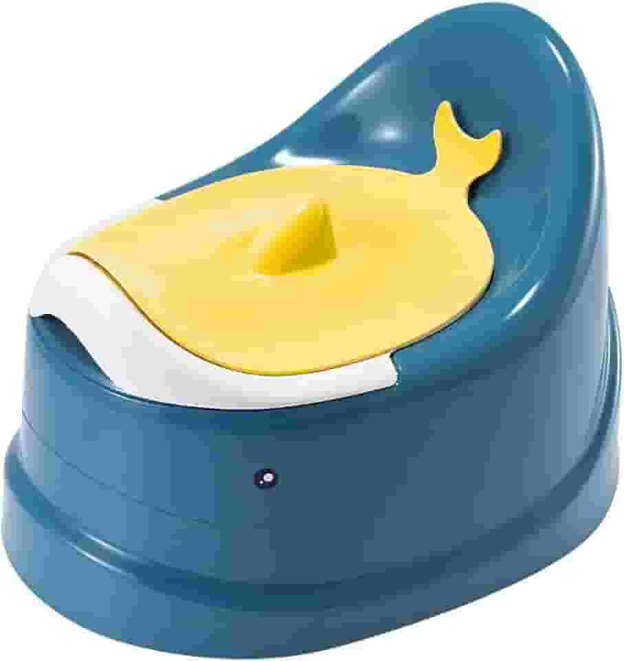 Penico Infantil Azul de Baleia Com Tampa Castela