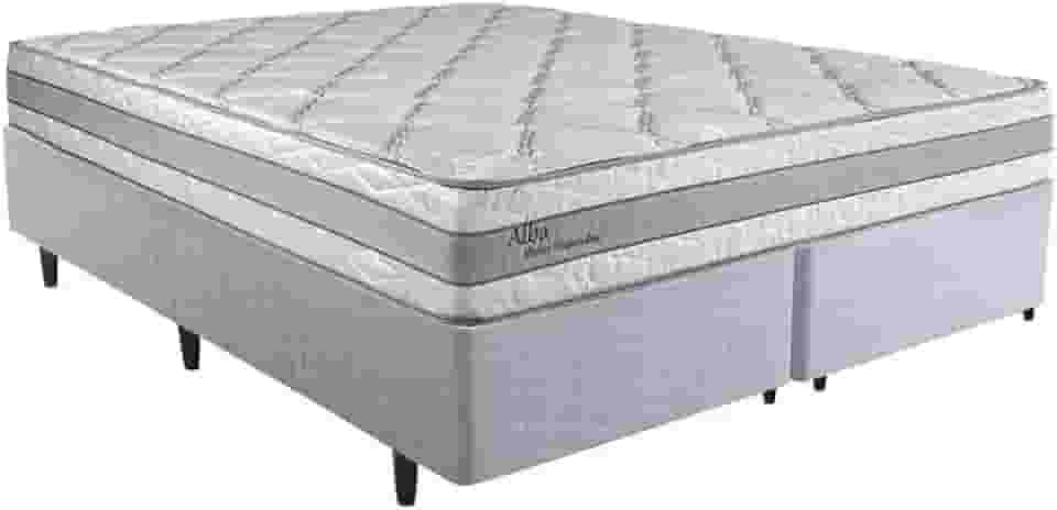 Cama Box King Size Herval Alba, de Molas Ensacadas, 65x193x203 cm