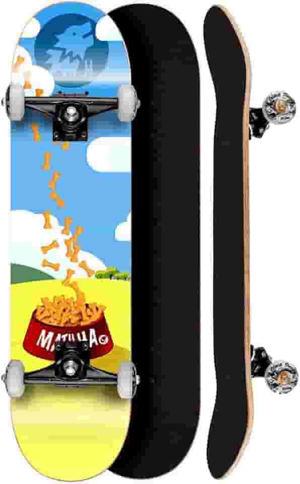 Skate Montado Shape Matilha 8.0 Rain Bones