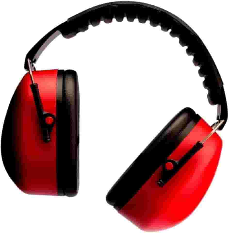 3M, Mufller, Abafador de Som e Ruído, 1 unidade - Vermelho e Preto