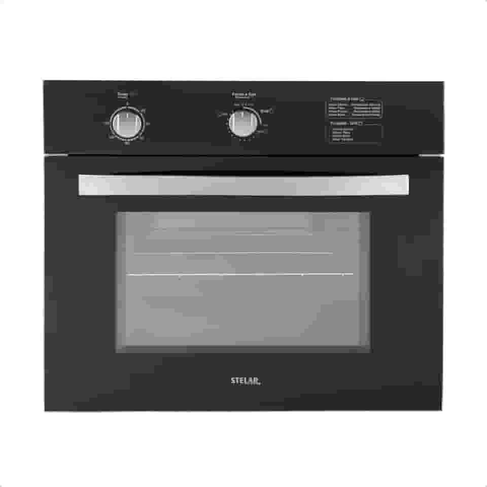 Forno à Gás de Embutir Stelar 46 litros Topázio Preto 220v