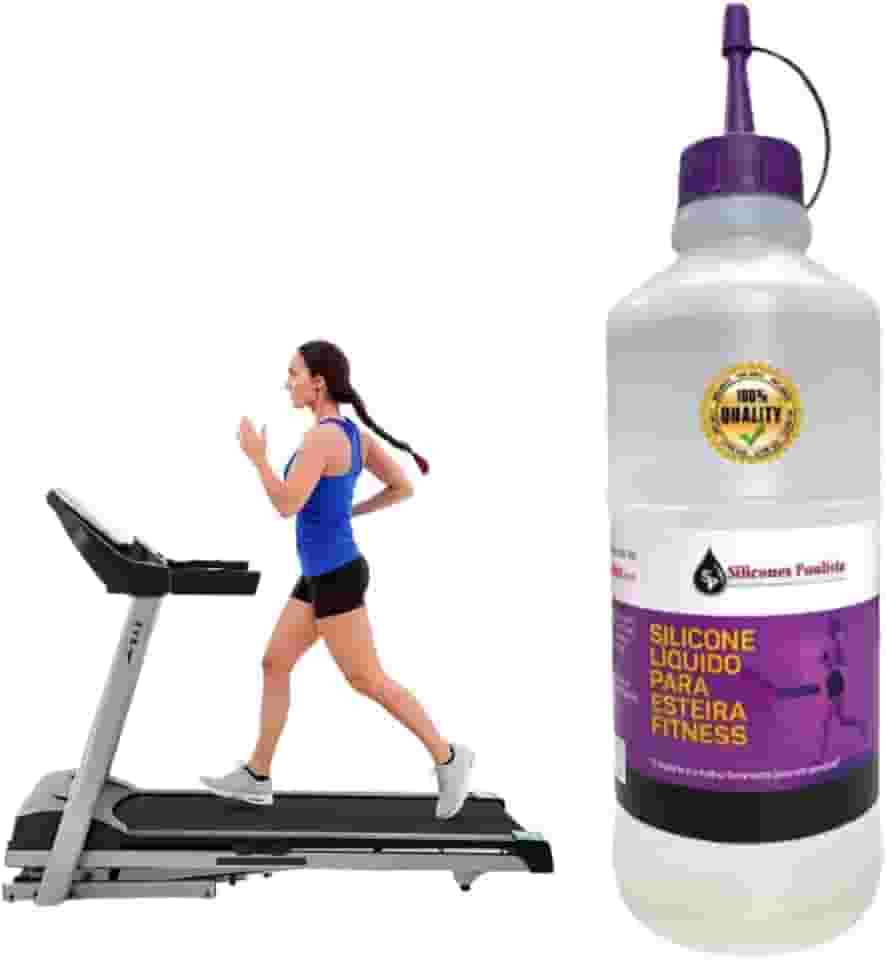 Silicone Lubrificante Profissional Para Lubrificar Esteira Elétrica 1 Litro Aumente a vida Utíl do Equipamento Retira Ruído