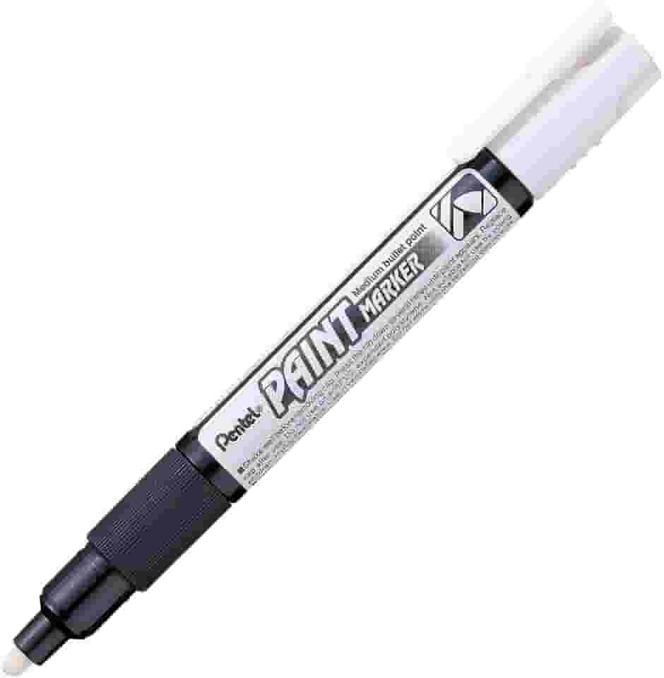 MARCADOR PERMANENTE PAINT MARKER BRANCO BL, Pentel, SM/MMP20-W, Branco