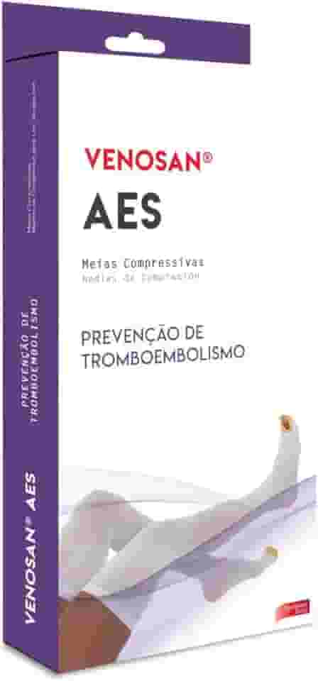 Meia de Compressão VENOSAN AES AGH 7/8 Meia Coxa 18mmHg Tamanho XG Pé Aberto Antitrombo Antiembolismo Cirúrgica Pós Cirúrgica