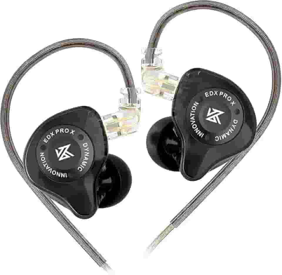 Fone De Ouvido Profissional EDX Pro X Intra-auricular, Driver Dinâmico Magnético Composto de 10mm, Cabo Substituível, Original - Perfeito para Cantores e Músicos