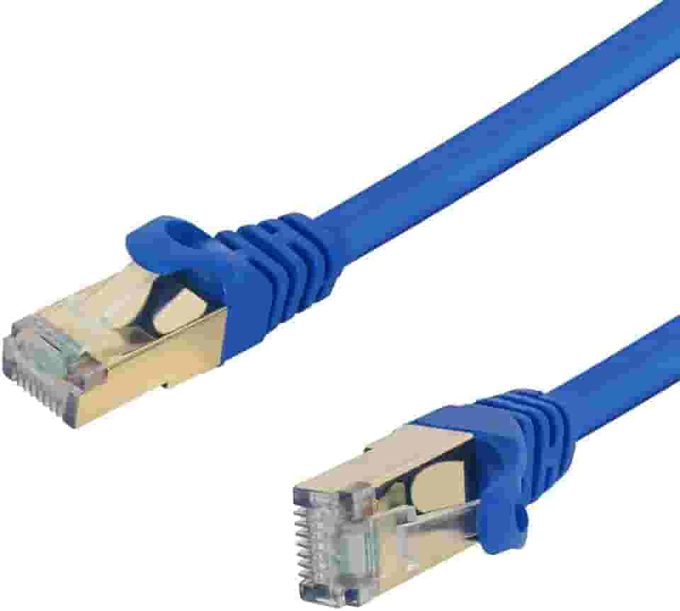 Cabo de rede Cat.7 PlusCable, CAT715BL, 1,5metros Azul, Patch cord 100% Cobre
