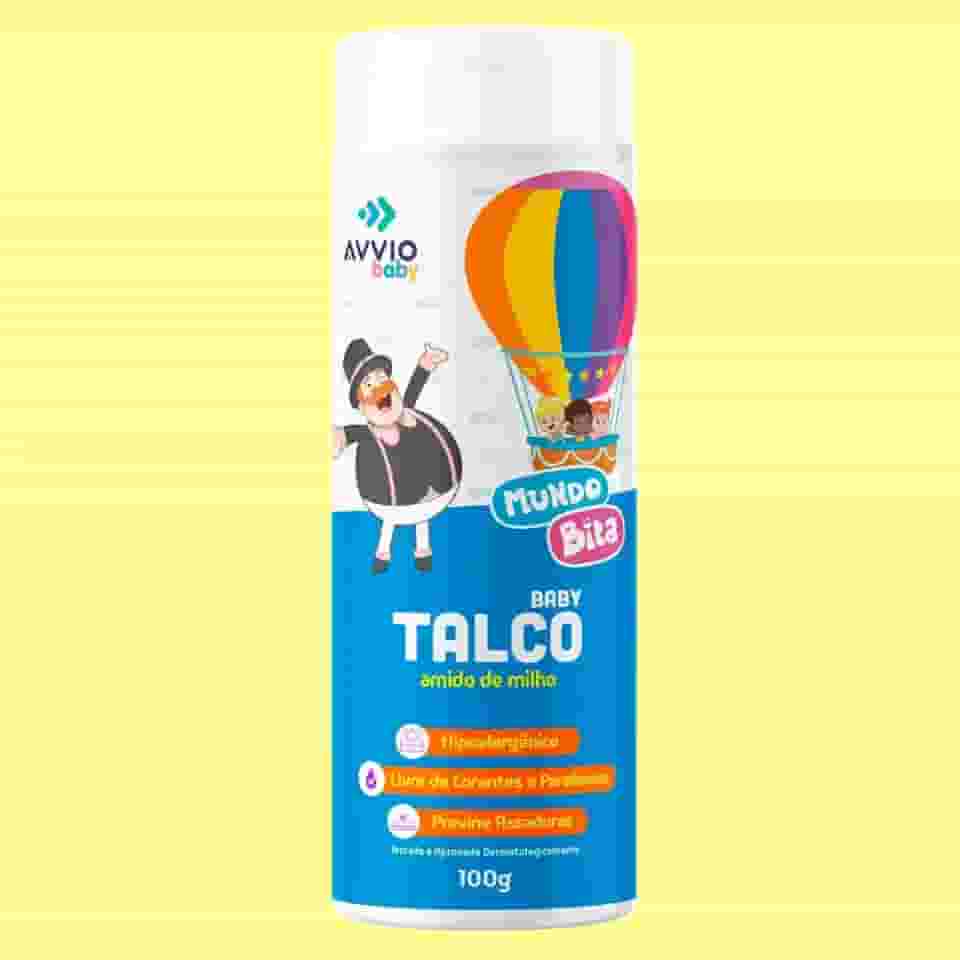 Talco Baby Infantil Assadura Amido De Milho: Mundo Bita 100g