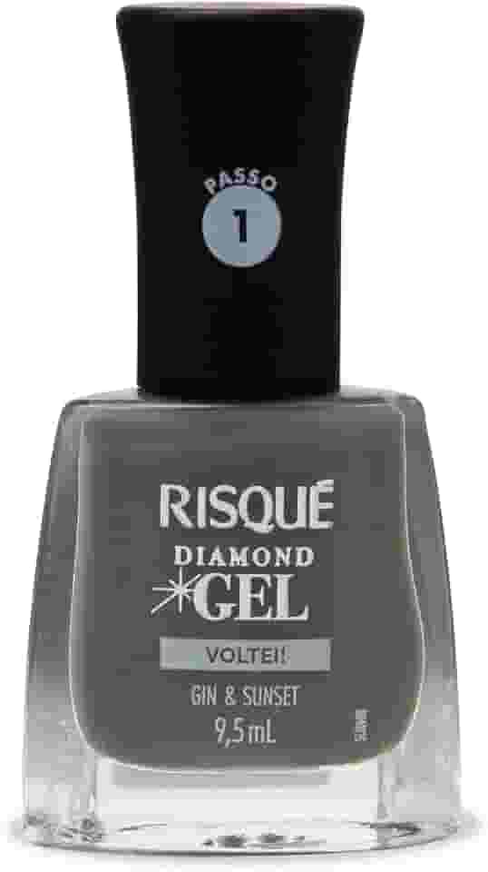 Esmalte Risqué Diamond Gel Gin & Sunset Cremoso 9,5ml