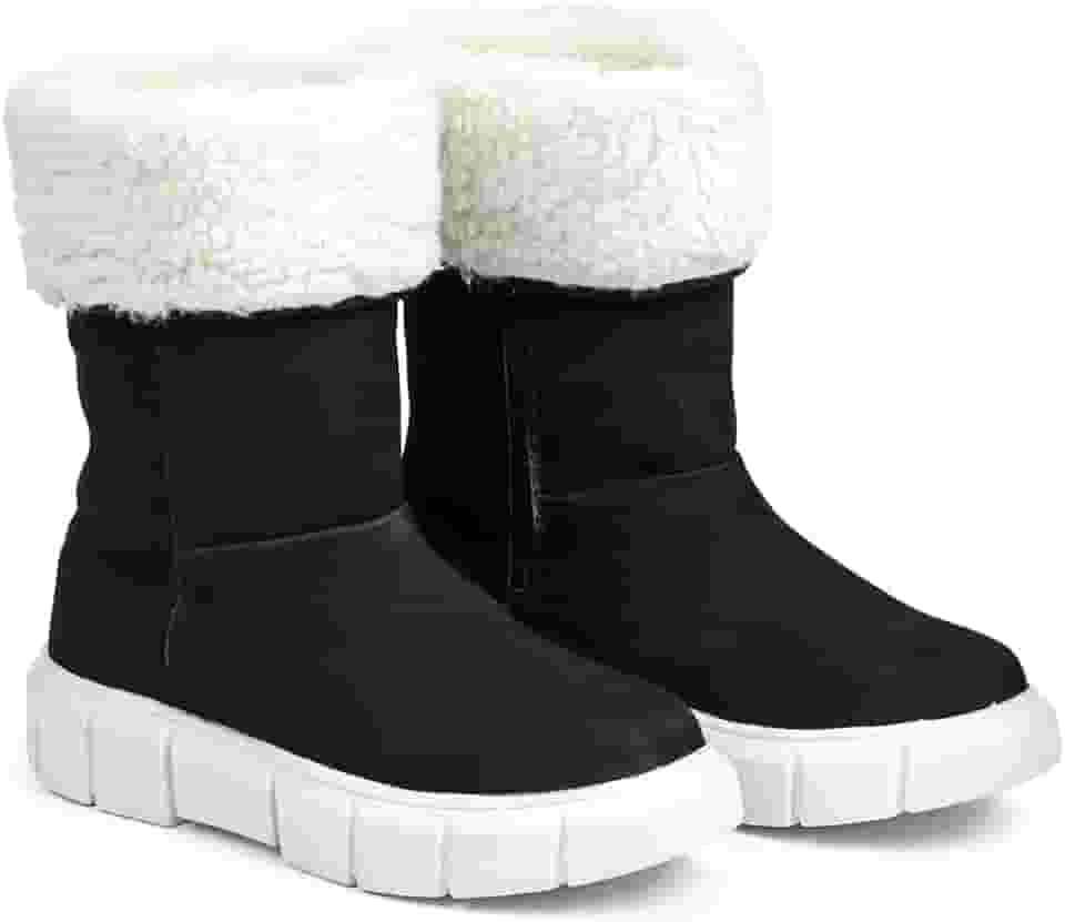 Bota de Inverno Feminina Aspen Oslo Cano Médio em Couro Nobuck