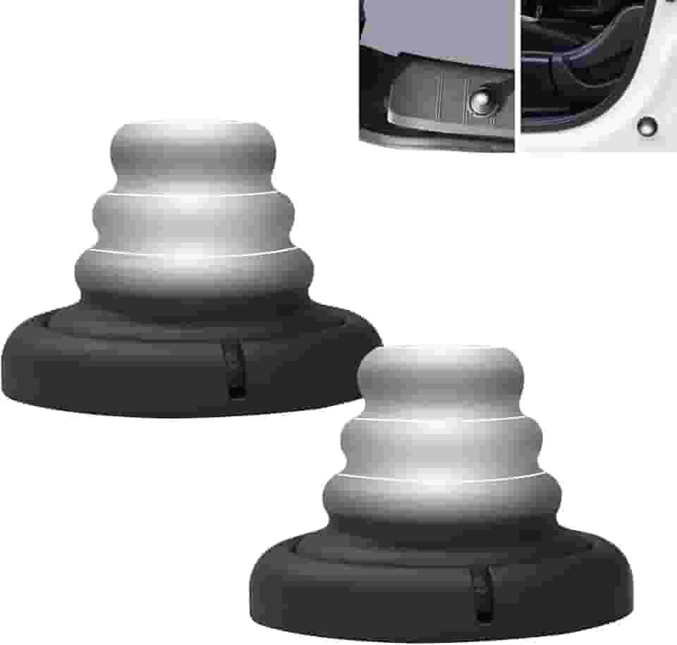 2 peças de almofadas de silicone para carro com LED, amortecedor de airbag, amortecedor anticolisão de porta de carro, silenciadores de redução de ruído de fechamento de porta para carros, SUVs
