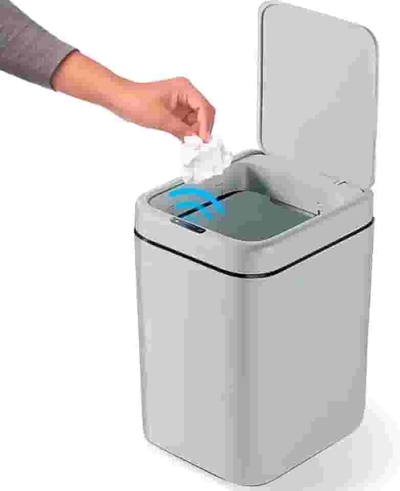 Lixeira Inteligente 20 L Sensor Automático Banheiro Cozinha Escritório