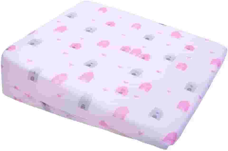 Travesseiro De Bebê Anti Refluxo Confortável Com Fronha 100% Algodão Menina Estampado