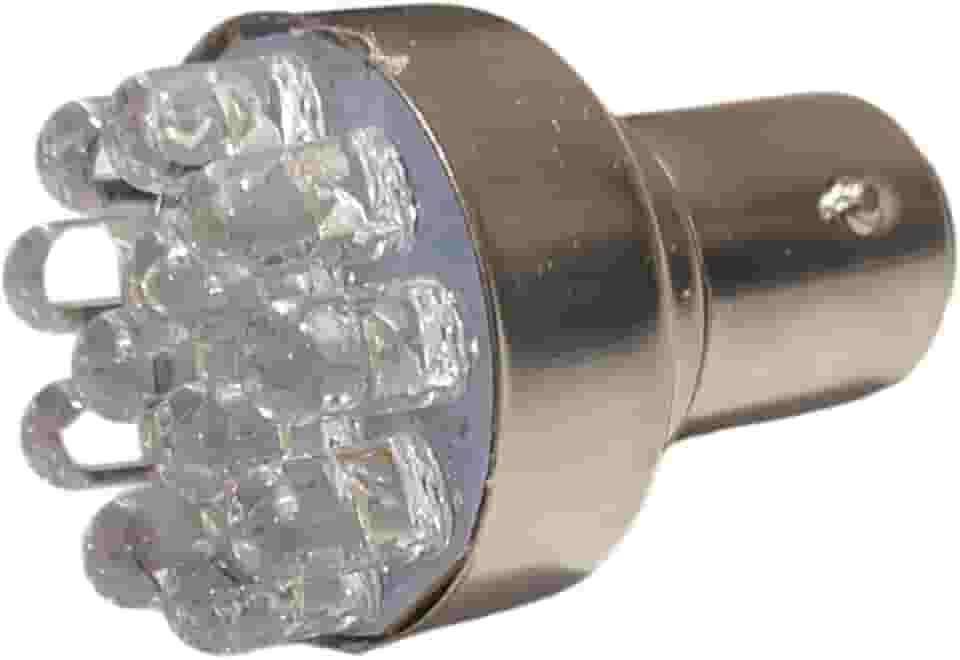 Lampada de Led Branco 2 Polos Lanterna Traseira Luz de Freio Moto Universal