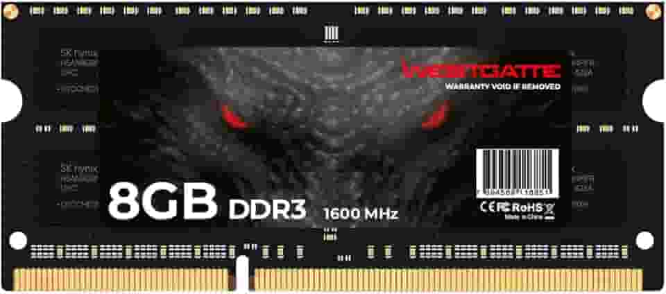 Memória Ddr3 8gb 1600mhz 1.5v Notebook Westgatte Sodimm para Notebook, Laptop, Criadores de Conteúdo, Fotógrafos, Designers